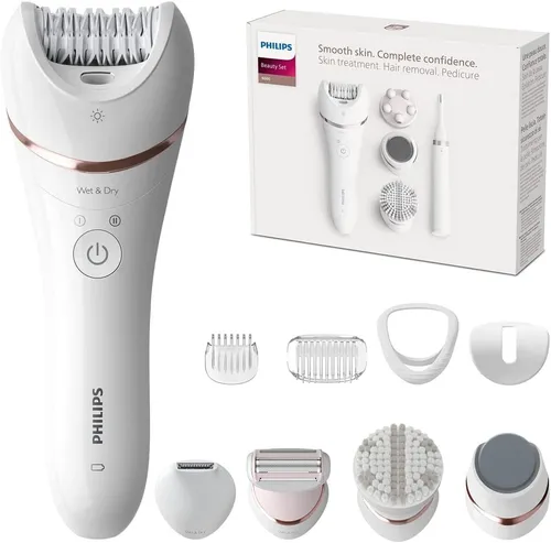 Epilierer Philips Serie 9000 Rasierapparat Haut Pediküre Bre740/90 Beauty Set