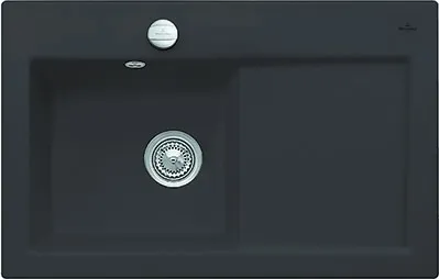 Villeroy & Boch Subway 45 Einbauspüle - Keramikspüle für moderne Küchen, pflegeleicht und langlebig, ideal für stilvolle Sanitäranlagen.
