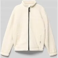 Garcia Fleecejacke mit Stehkragen in Ecru, Größe 140 von Garcia