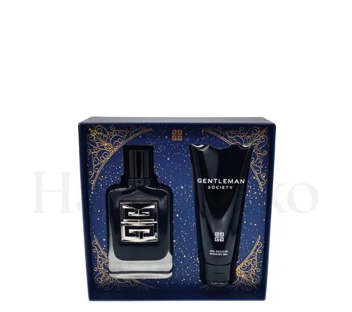Givenchy Gentleman Society Geschenkset - Geschenkbox mit 60ml Eau de Parfum und 75ml Duschgel, ideal für den modernen Mann, der raffinierte und mutige Düfte liebt.