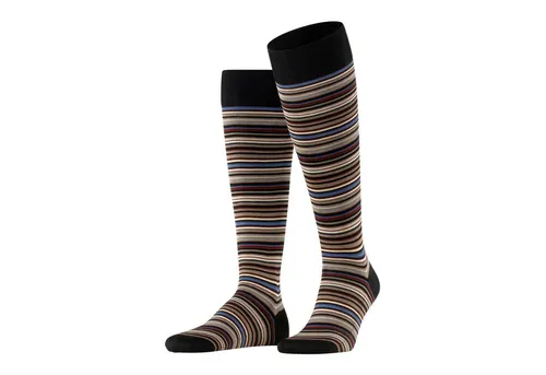 FALKE Herren Kniestrümpfe Microblock M Kh Baumwolle - Gemusterte kniehohe Sportsocken aus weicher Wolle für kalte Tage; blickdicht, elastisch und ideal für Anzugsschuhe oder zur Freizeit, perfekt für Herbst und Winter.