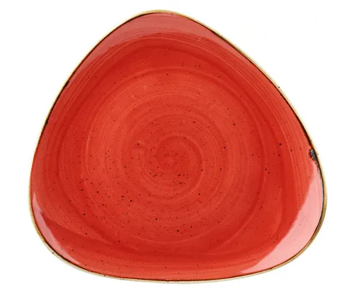 Churchill STONECAST Triangle Plate Berry Red 31,1 cm von Churchill