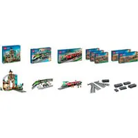 City Bahnhof-Komplett-Set Bundle – Konstruktionsspielzeug für kreative Bauideen