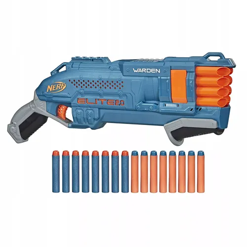 Nerf Elite 2.0 Warden DB-8 Blaster mit 16 Darts - Dart Blaster für Kinder ab 8 Jahren, feuert 2 Darts gleichzeitig für actionreiche Spiele und unendlichen Spaß.