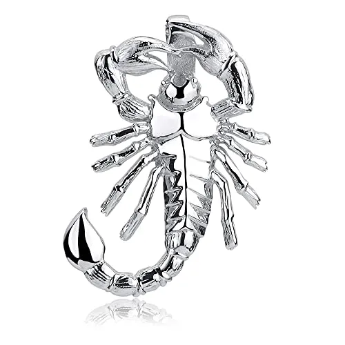 Materia Skorpion Anhänger Silber 925 mit Kette 40cm rhodiniert KA-370-K27-40cm