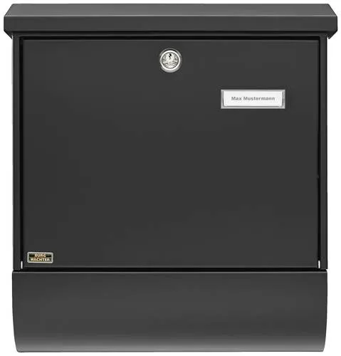 Burg Wächter Briefkasten Schwarz 420x377x115 mm in schwarz von BURG-WÄCHTER