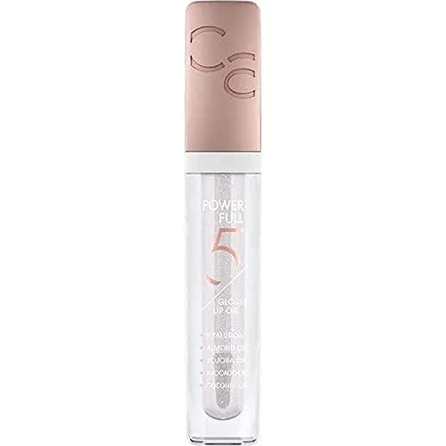 Catrice Power Full 5 Glossy Lip Oil, Lipgloss, Nr. 010, Transparent, feuchtigkeitsspendend, pflegend, farbanpassend, vegan, ohne Alkohol, ohne Konservierungsstoffe, ohne Parabene, 1er Pack (4.5ml)