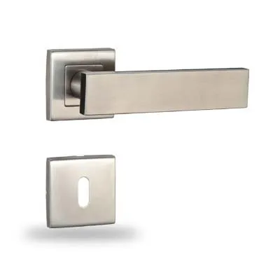 HAC24 Edelstahl Türdrücker Garnitur BB Türgriff Drückergarnitur Türklinke Türbeschlag Zimmertür 2 Rosetten Komplett-Set für eine Tür!