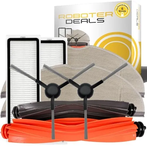 Roboter Deals - Zubehör Set, Ersatzteile Kit für Dreame Mova S20 Ultra (1x Hauptbürste, 2X Filter, 2X Pad, 2X Seitenbürste)
