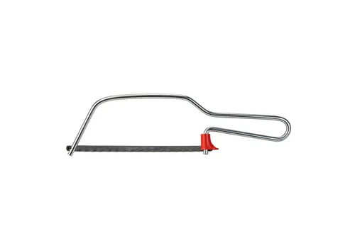 DEMA Bügelsäge Mini Bügelsäge Säge 150 mm inkl. 7 Sägeblätter für Kunststoff und