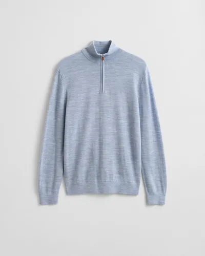 GANT Regular-Fit Troyer Blau XXL - Stylischer und warmer GANT Regular-Fit Troyer aus 100 % Merinowolle. Ideal für Büro und Freizeit, bietet er Komfort und vielseitige Kombinationsmöglichkeiten. Der Troyer-Kragen schützt vor Kälte und verleiht einen sportlichen Look.