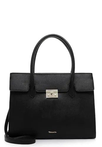 Tamaris Shopper TAS Annie 32913 Damen Handtaschen - Eleganter Damen-Shopper in Uni black, ideal für förmliche Anlässe und Freizeit. Geräumiges Hauptfach bietet ausreichend Platz für Ihre Essentials. Maße: 35 x 28 x 8 cm.