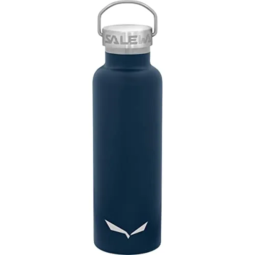 Salewa Valsura Insulated Stainless 0,65l Thermosflasche - Dunkel Blau - Thermobehälter mit doppelwandiger Isolation, hält Getränke bis zu 12 Stunden heiß oder kalt, ideal für Outdoor-Aktivitäten.