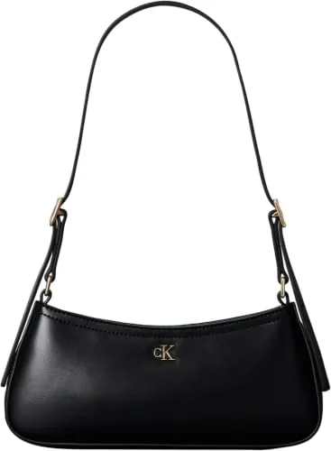 Calvin Klein CK SMALL SHOULDER BAG Damen Tasche Schwarz in schwarz von Calvin Klein