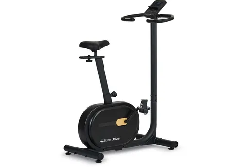 SportPlus Heimtrainer SP-HT-9910-B-iE - Fitnessbike mit Magnetbremssystem - Fahrradergometer mit 21 vorprogrammierten Trainingsprogrammen, ideal für Senioren. Ausgestattet mit einem wartungsfreien Magnetbremssystem und verstellbarem Sitz für maximalen Komfort.