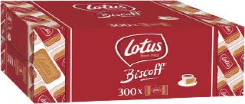 Produktbild Lotus Kekse Biscoff, vegan und laktosefrei, 300 Stück einzeln verpackt