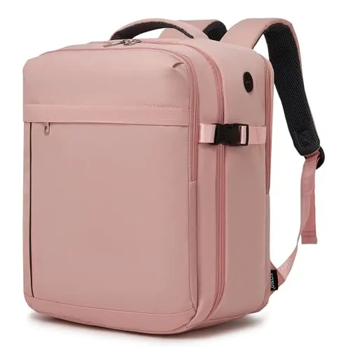 KONO Ryanair Handgepäck 40x30x20, Handgepäck Rucksack Flugzeug 24L | Leicht Reiserucksack mit 15,6 Zoll Laptopfach, Mehreren Taschen, für Herren Damen, Kabinenrucksack für Kurztrip Weeken