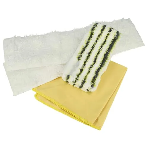 vhbw 4-TLG. Mikrofaser-Tuchset kompatibel mit Kärcher SC 1402 B, SC 1502, SC 1502 B, SC 1702, SC 1702 B Dampfreiniger