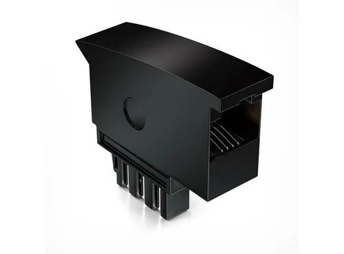 deleyCON deleyCON Telefon Adapter Stecker TAE-F Stecker auf RJ11 Buchse 6P4C Netzwerk-Adapter