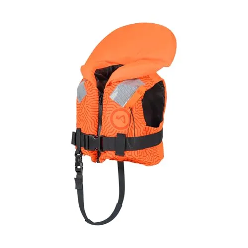 MESLE Rettungsweste Baby & Kinder 100N ohnmachtsicher | Schwimmweste 5–30 kg nach DIN EN ISO 12402-4 | Sicherheitsweste mit Reflektoren, Signalpfeife, Haltegriff & komfortabler Passform