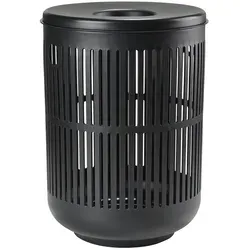 Zone Denmark Ume Wäschekorb, H 54 cm, schwarz - Wäschesammler mit praktischem Design, ideal für das Badezimmer und erleichtert den Wäschetransport.
