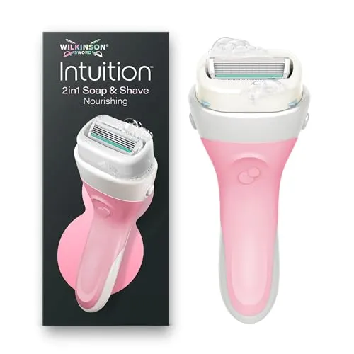 Wilkinson Sword Intuition 2in1 Soap & Shave Damenrasierer mit veganer Seife