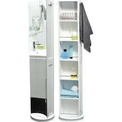 Drehbares Schrankregal fürs Badezimmer