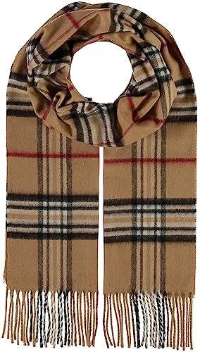 Fraas Schal mit Ausfransungen in Camel, Größe 1 - Modeschals: Weicher Damen Schal mit feinen Ausfransungen, ideal für kühle Tage und vielseitig kombinierbar.