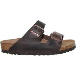 Birkenstock Pantoletten Arizona Damen 313131363135 Braun 47 EU - Wanderschuhe mit anatomisch geformtem Kork-Latex-Fußbett für maximalen Tragekomfort. Die individuell verstellbaren Riemen aus hochwertigem Nubukleder sorgen für perfekten Halt.