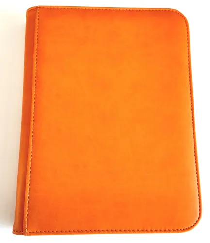 Docsmagic.de Pro-Player 4-Pocket Zip-Album Orange - 160 Card Binder - MTG - PKM