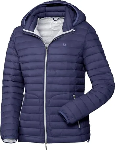 Patsy & Lou Damen Steppjacke, Ultra leichte Übergangsjacke mit Kapuze, taillierte Jacke in Pastellfarben