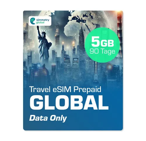 Simmetry Travel eSIM Global - 5 GB Prepaidkarte von Simmetry
