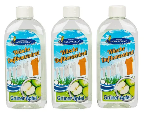 AQUA CLEAN Wäscheparfüm Wäsche Duftkonzentrat Grüner Apfel 3x250ml (3-St)