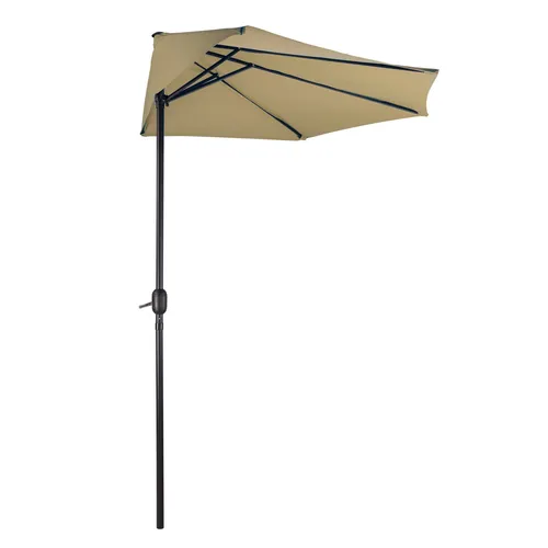 Halbrunder Sonnenschirm 'La Spezia' 300 cm Beige von DEMA
