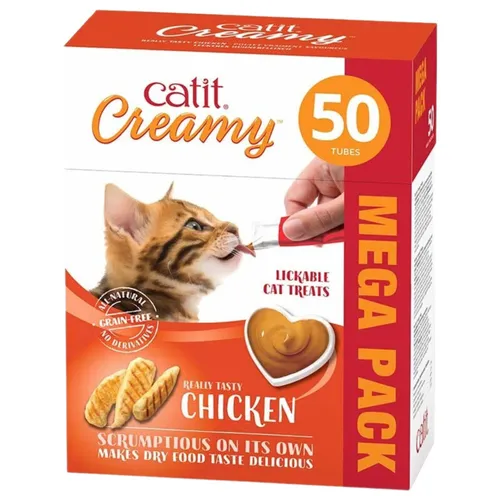 Catit Creamy Huhn 50er-Pack für Katzen