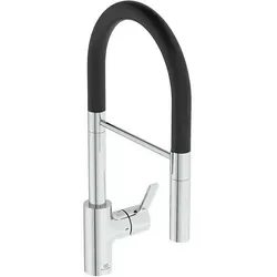 Ideal Standard Gusto Küchenarmatur Semi-Professional BD417AA - Hochwertige Armatur mit herausziehbarer Brause und 2 Strahlarten, italienisches Design trifft auf deutsche Technik. Ideal für die moderne Küche.