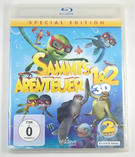 Sammys Abenteuer 1 & 2 (3D Blu-ray) - NEU & OVP - Special Edition