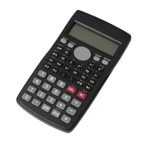 Wissenschaftlicher Taschenrechner für Schule, Universität und Büro mit 240 Funktionen und 2-zeiligem Display