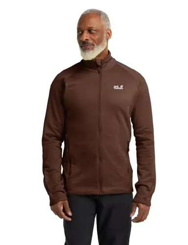 Jack Wolfskin Herren Peak District Fleecejacke, Hot Choc, XXL EU