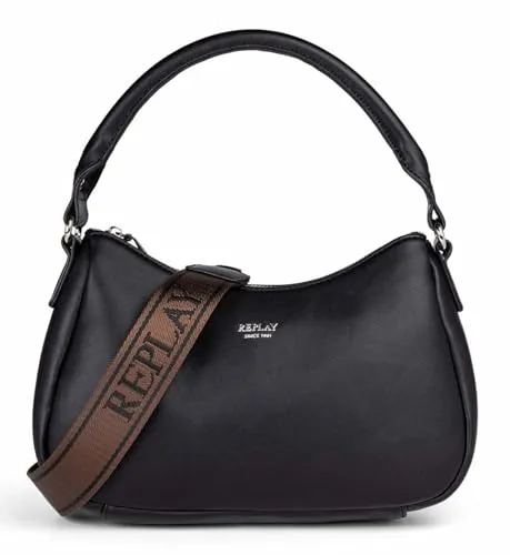 Replay Handtasche 25.5 cm schwarz - Stylische Handtasche in elegantem Schwarz, ideal für jeden Anlass und mit viel Platz für Ihre Essentials.