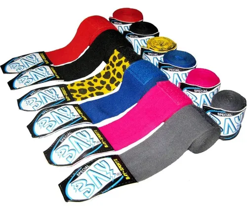 BAY-Sports Boxbandagen Look 2,5 m Box-Bandagen Handbandagen Boxen Kickboxen