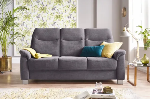 sit&more 3-Sitzer Boccaccio, inklusive Federkern und Kopfteilverstellung