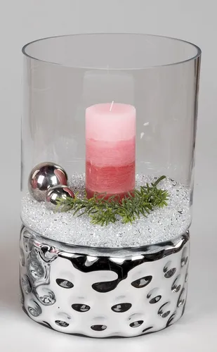 formano Windlicht Dots silberfarben von formano