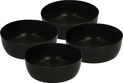 KOTARBAU® 4er Set Gummianrührbecher pojemno 0,5 L nrührschale für Gips Spachtelmassen Baumassen Robustes Flexibles Weich PVC