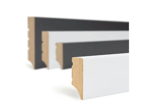 HEXIM Sockelleisten HSB35 White 35x12mm in schwarz von HEXIM