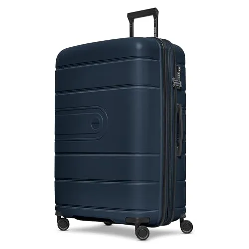 REDOLZ Hartschalen Check-in Koffer XL 51x32x76 cm mit Dehnfalte - Koffer: Großer XL Trolley mit 115 Litern Volumen, leichtem Polypropylen und 4 Doppelrollen für müheloses Gleiten. Ideal für Reisen bis 21 Tage.