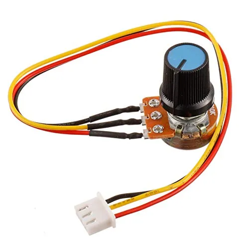 BOJACK B10K 3 Terminal Rotations potentiometer mit linearer Verjüngung WH148 Variabler 10 K Ohm-Kohlefilm widerstand mit XH2.54-3-Pin-Anschlusskabel(Packung mit 2 Stück)
