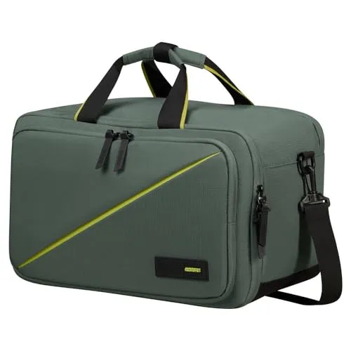 American Tourister Take2Cabin 3-Way Boarding Bag 40 cm - Dark Forest - Daypacks: Ideal als Kabinengepäck, mit Smart Sleeve für einfaches Transportieren und umweltfreundlichem RecyclexTM-Gewebe.