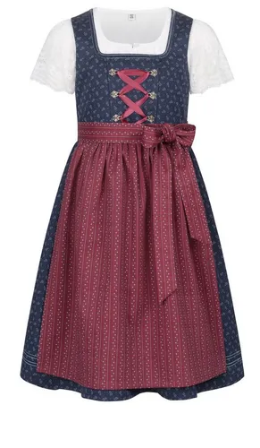 Nübler Dirndl Kinderdirndl Gesr in Dunkelblau von Nübler - Rocklänge knielang
