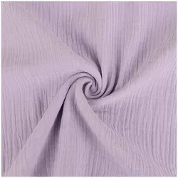 50x130cm Musselin Stoff uni Meterware Mulltuch Baumwolle - Violett